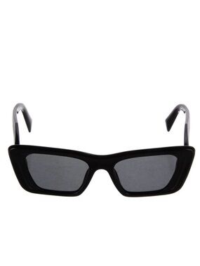 Prada Black Rectangular Cat-Eye Sunglasses for Women includes case